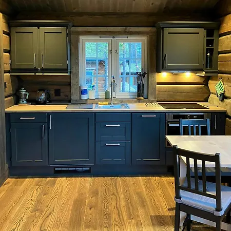 Newly Built Log Near Hardangervidda * Flataker