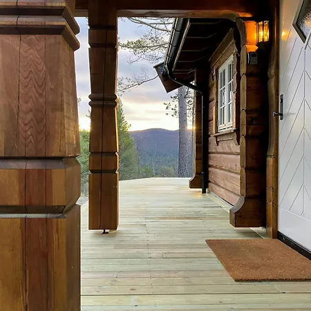 Newly Built Log Near Hardangervidda * Flataker